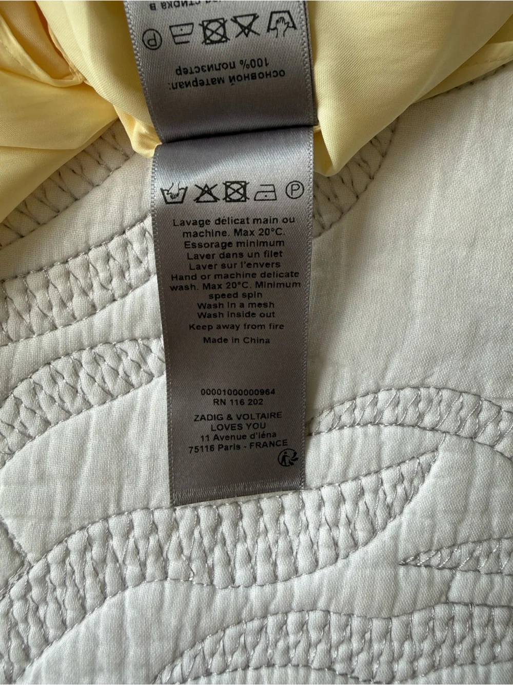 Zadig & Voltaire - Tink Satin Shirt - Butter Yellow